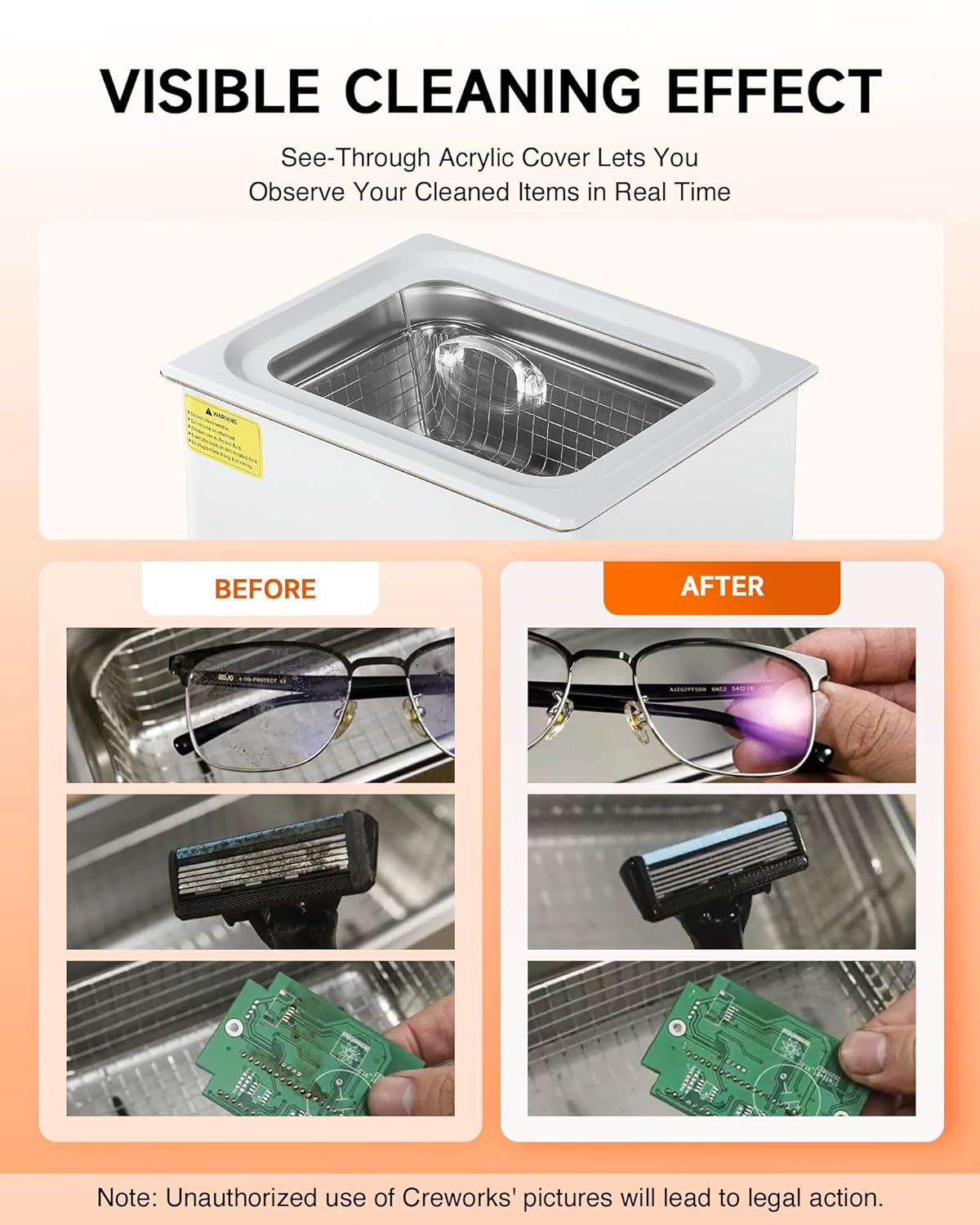 30L Large Ultrasonic Cleaner, Total 1400W Professional Industrial Auto Cleaning Machine for Carburetor Tools Parts Instrument, 40kHz Digital Sonic Cavitation Cleaner with Heater & Timer