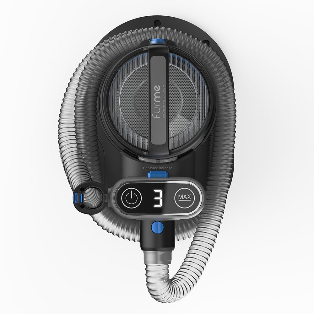 Professional Plus Pet Grooming Vacuum Kit, 5 Pet Grooming Tools, 2L Canister, Works for All Dogs, Cats, and Pet Fur