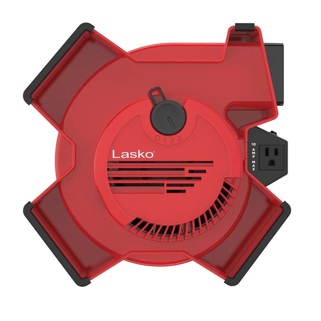 g Lasko X-Blower Multi-Position Utility Blower Fan with 3 Speeds, X12900, Red