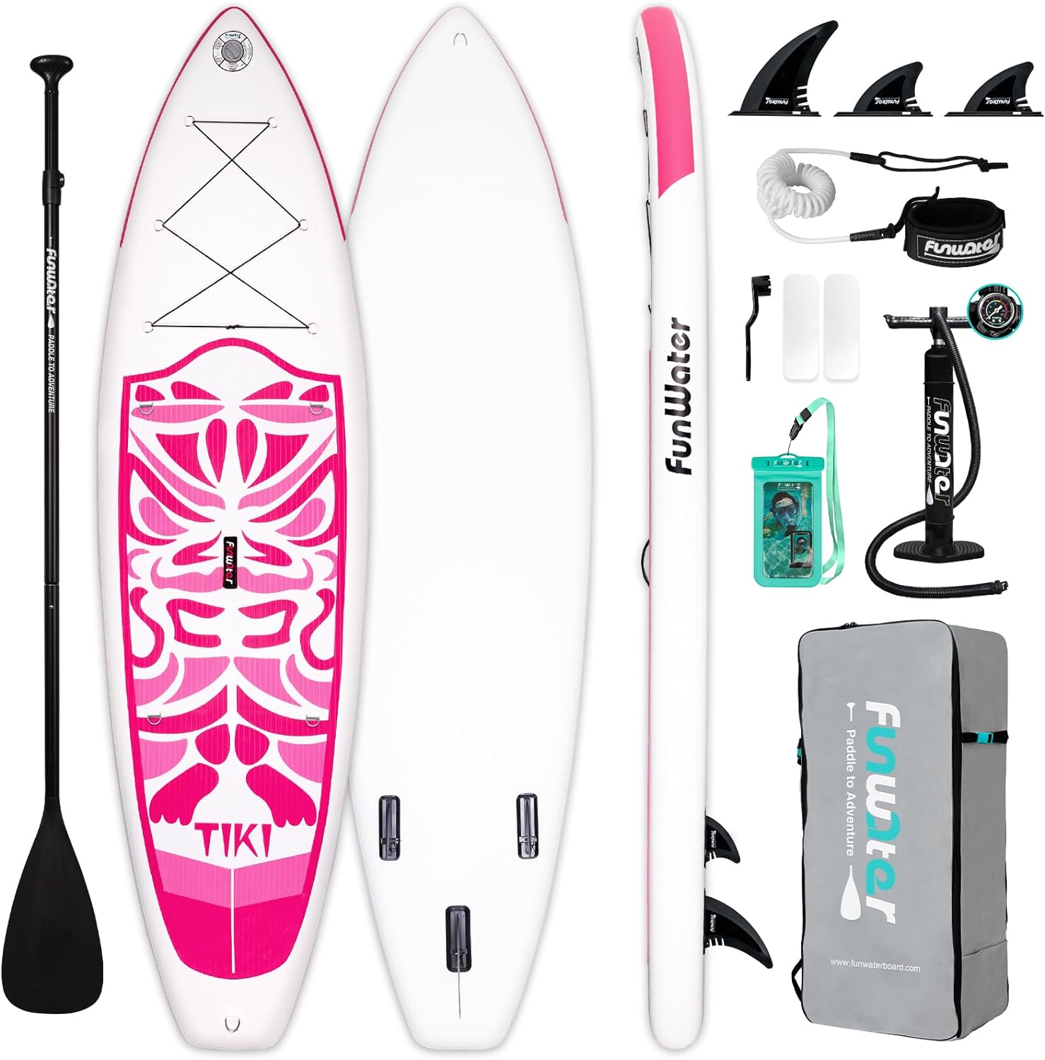 Inflatable Ultra-Light Stand Up Paddle Board for All Skill Levels with Premium SUP Paddleboard Accessories,Non-Slip Comfort Deck for Youth & Adults.