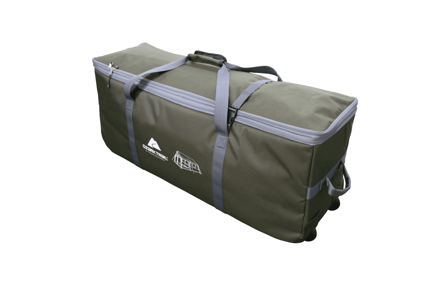 Hazel Creek 12 Person Cabin Tent, 3 Rooms, Green