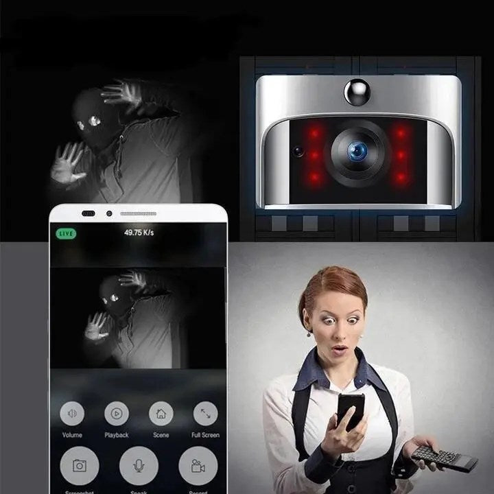 SupabellTM Smart Camera Doorbell  C Wireless, Two-Way Audio, Night Vision, Motion Detection, Wi-Fi Connected, Durable Build