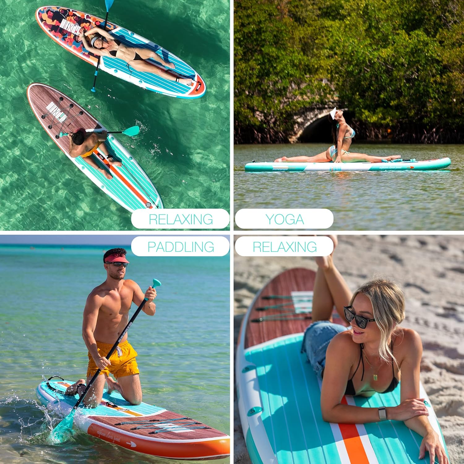 Stand Up Paddle Board with SUP Accessories, Anti-Slip EVA Deck, 10 ?�� ?Inflatable Paddle Boards for Adults & Youth of All Skill Levels