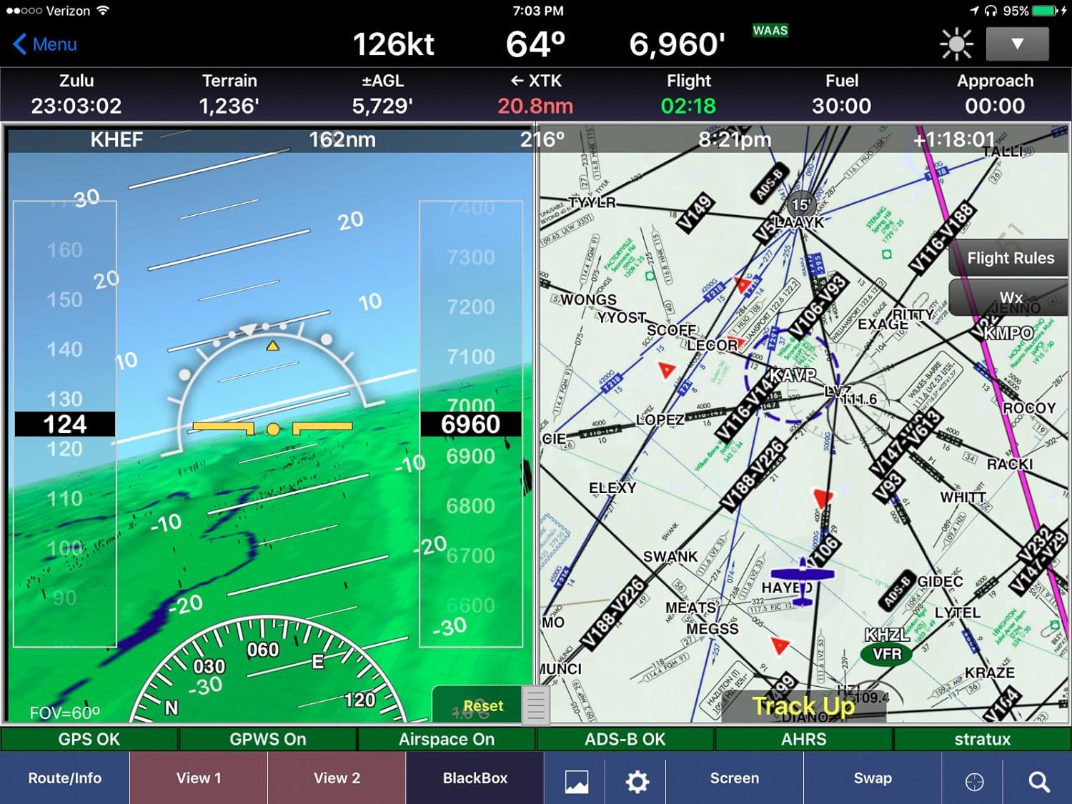 Dual Band Receiver Aviation Weather and Traffic - External WAAS GPS, AHRS, Battery Pack, Suction Mount, Antennas, SDR