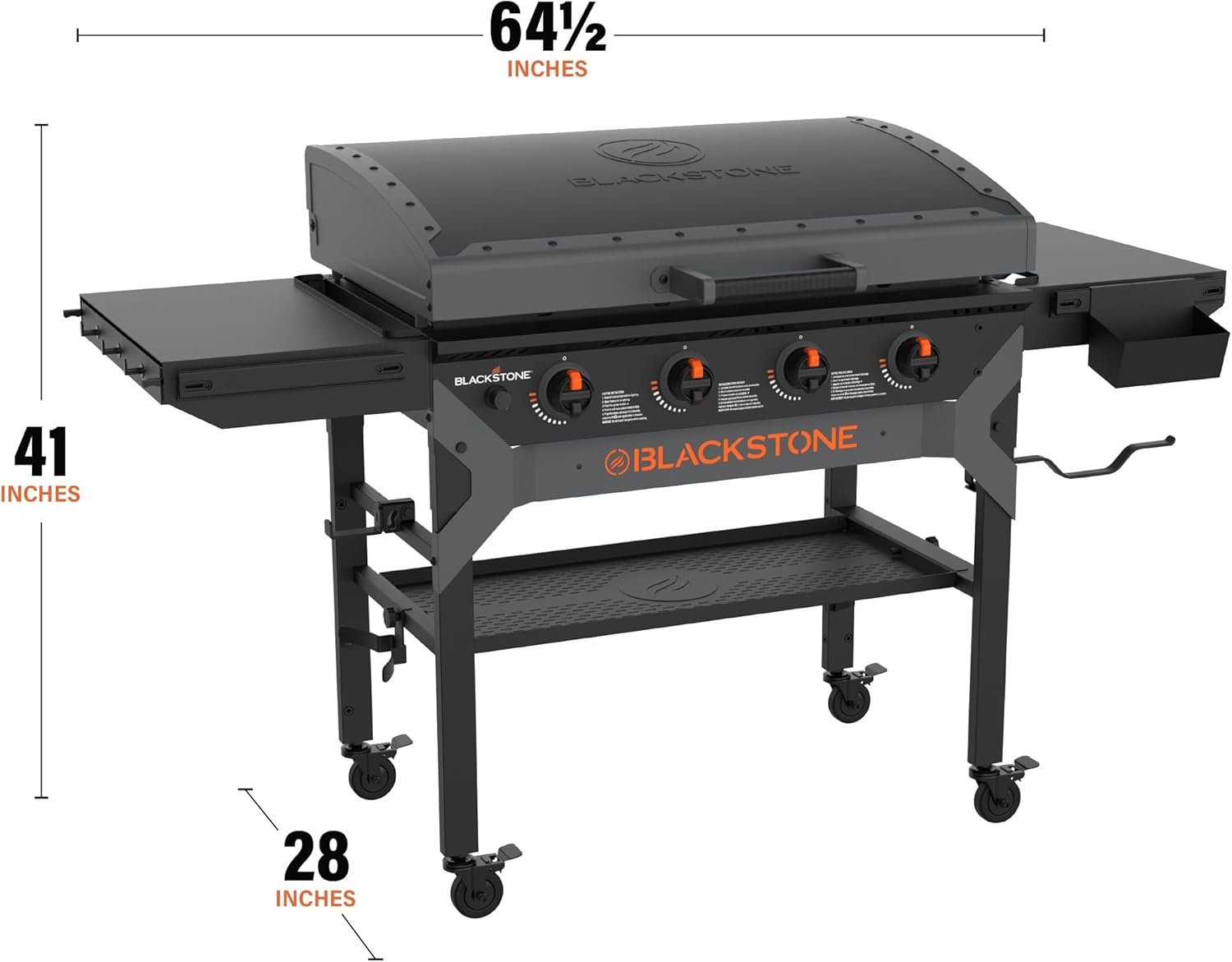 Blackstone 2310 Iron-Forged 36��� Omnivore Griddle �C Premium Powder-Coated Steel with Reinforced Hood, Black Finish