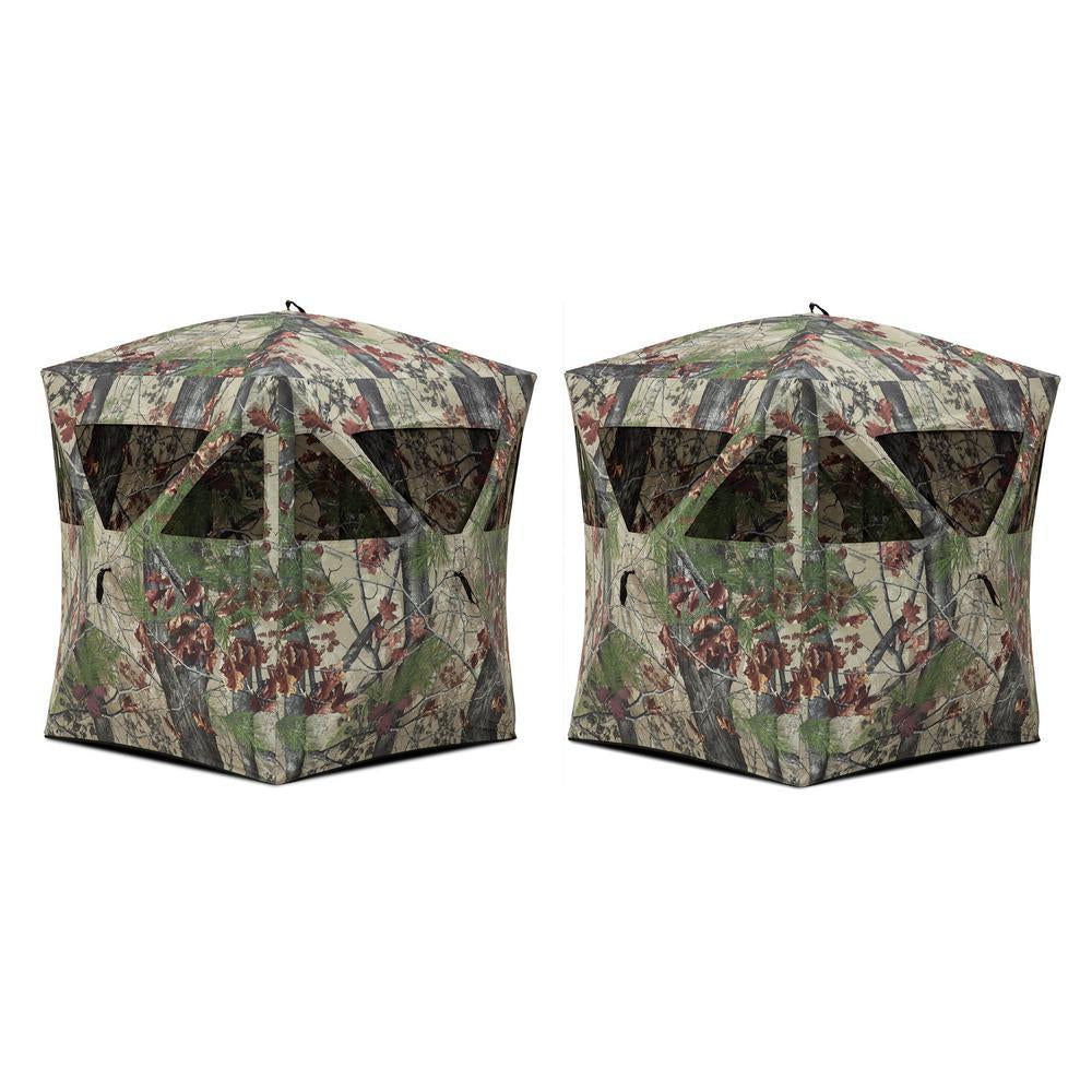 g Radar Backwood Lightweight Pop Up Hunting Ground Blind (2-Pack)