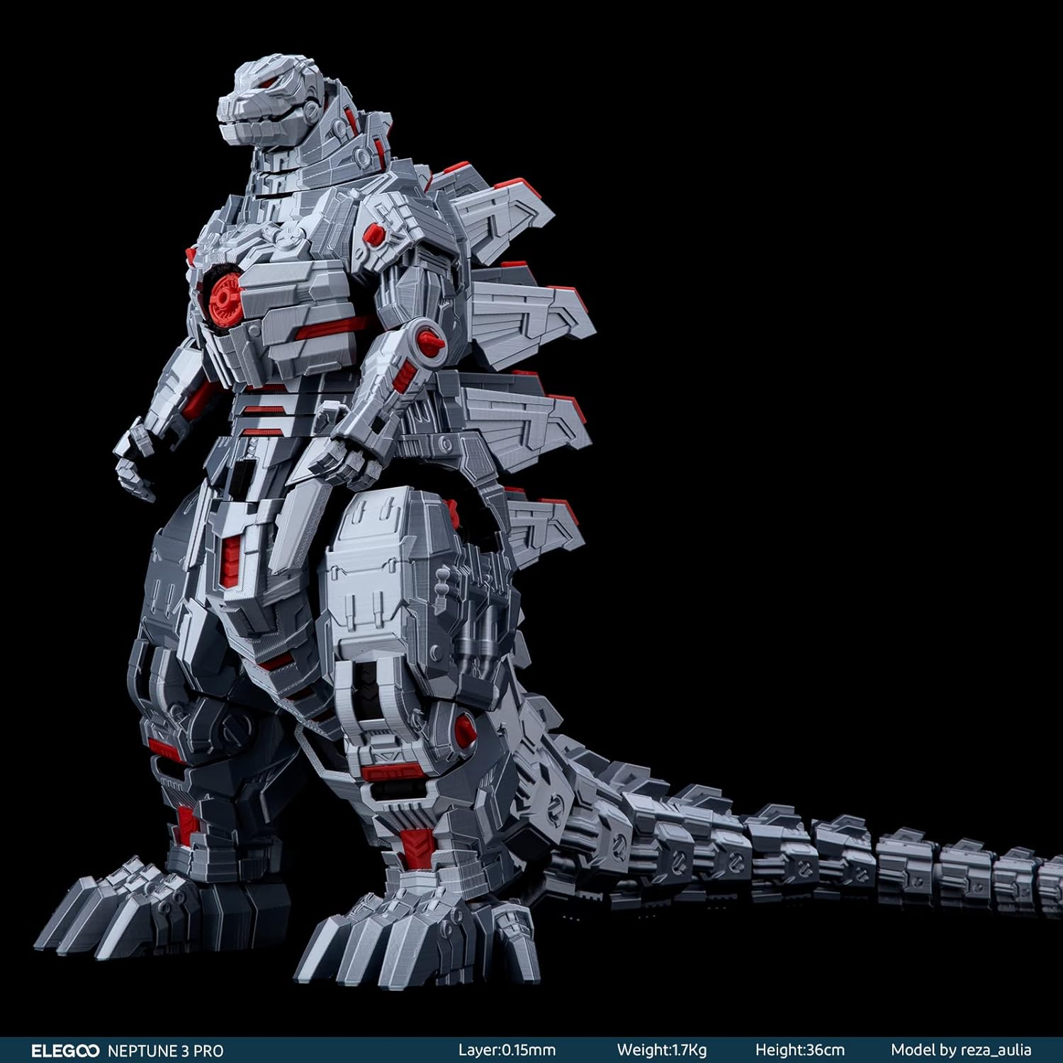 Neptune 4 Pro 3D Printer, 500mm/s High Speed FDM Printer with Klipper Firmware, Auto Leveling, Segmented Heatbed and All-Metal Guide Rails, 8.85x8.85x10.43 Inch Printing Size