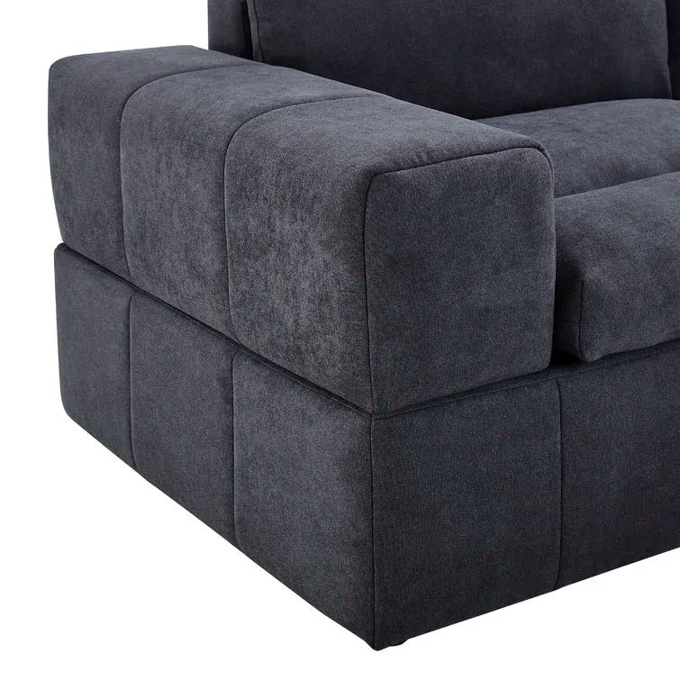 134��� Wide Reversible Modular Sectional with Ottoman