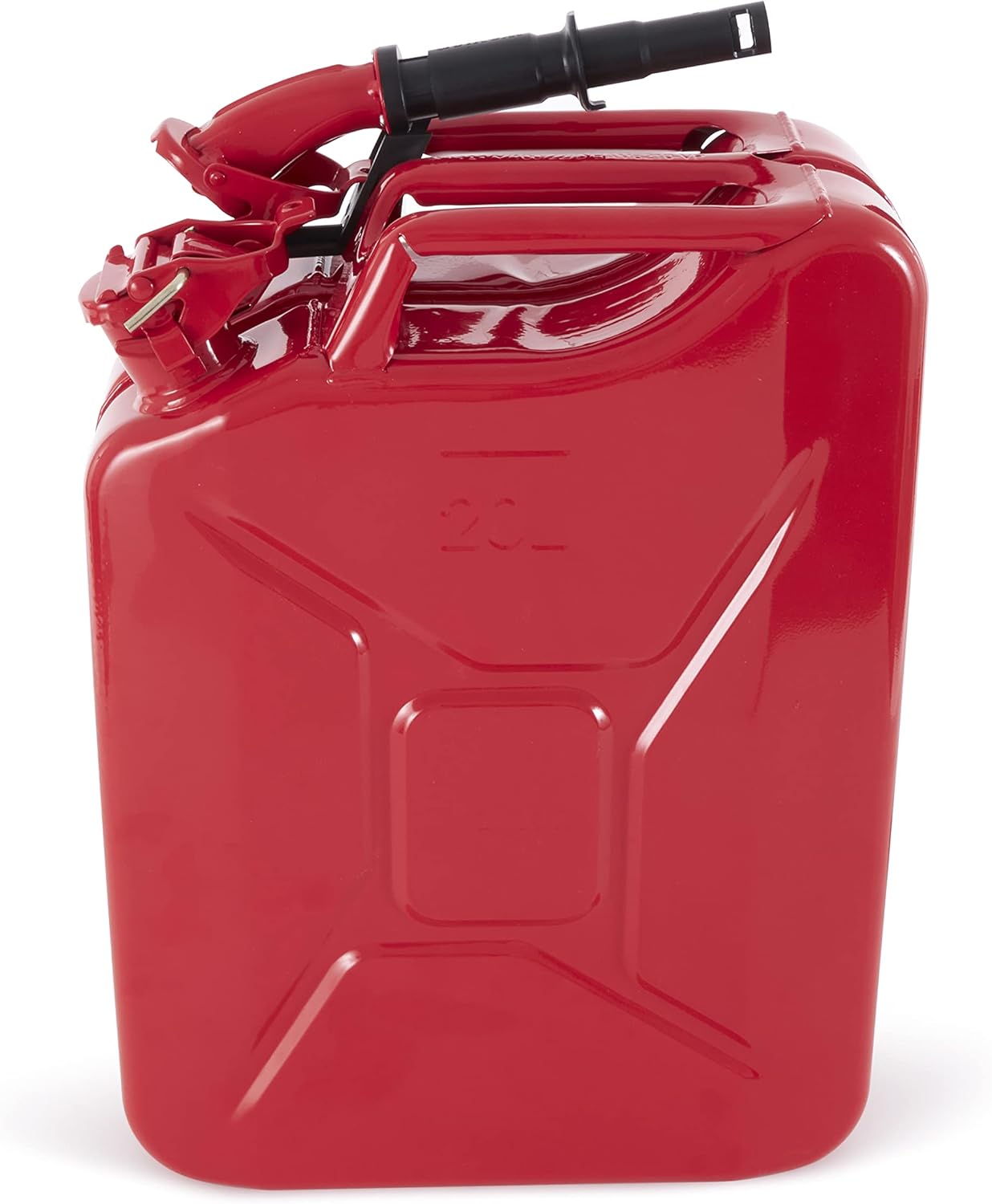 Wavian Jerry Can 20L Red  C CARB Compliant, Durable Gasoline Container with Spout