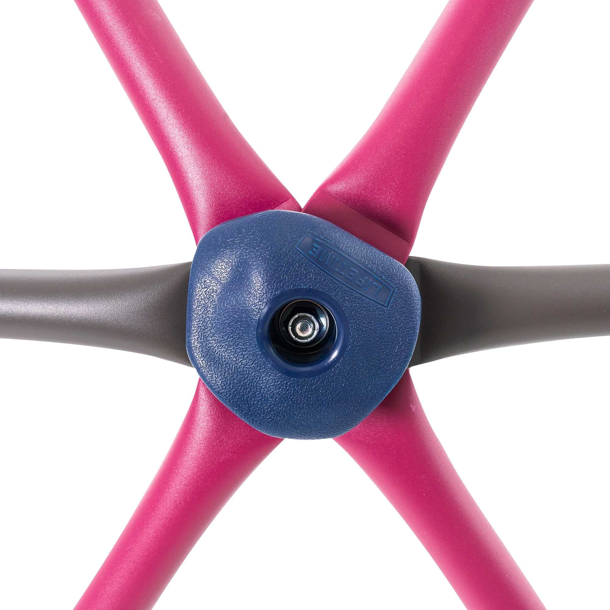 Lifetime Kid's Outdoor 5.5 ft. H x 11 ft. W Dome Climber, Berry and Brown (91088)