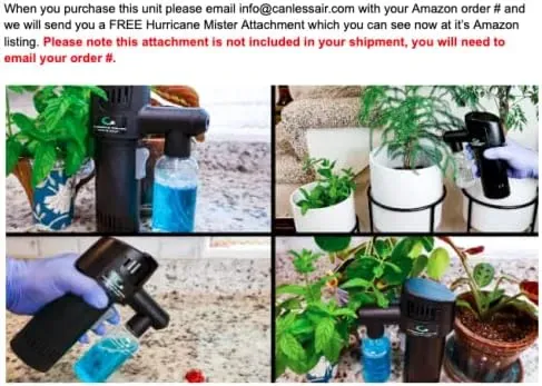 Canless Air X3 Hurricane Cordless Air Duster �C Adjustable 260 MPH Speeds, Eco-Friendly, Made in USA