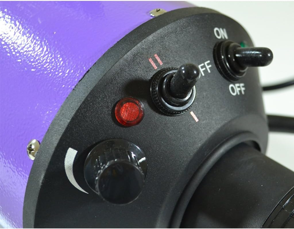 Flying Pig High Velocity Dog Pet Stand Grooming Dryer w/Variable Air Speed & Heat (Purple)