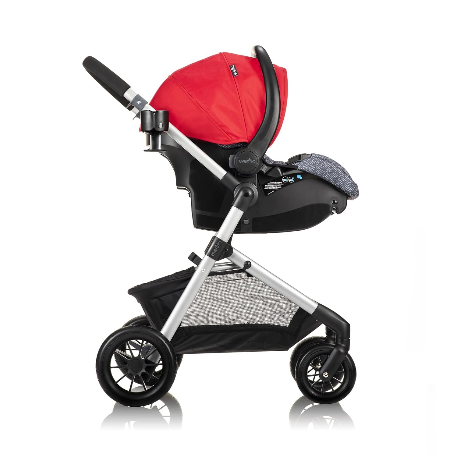 Pivot Modular Travel System with LiteMax Infant Car Seat with Anti-Rebound Bar (Desert Tan)