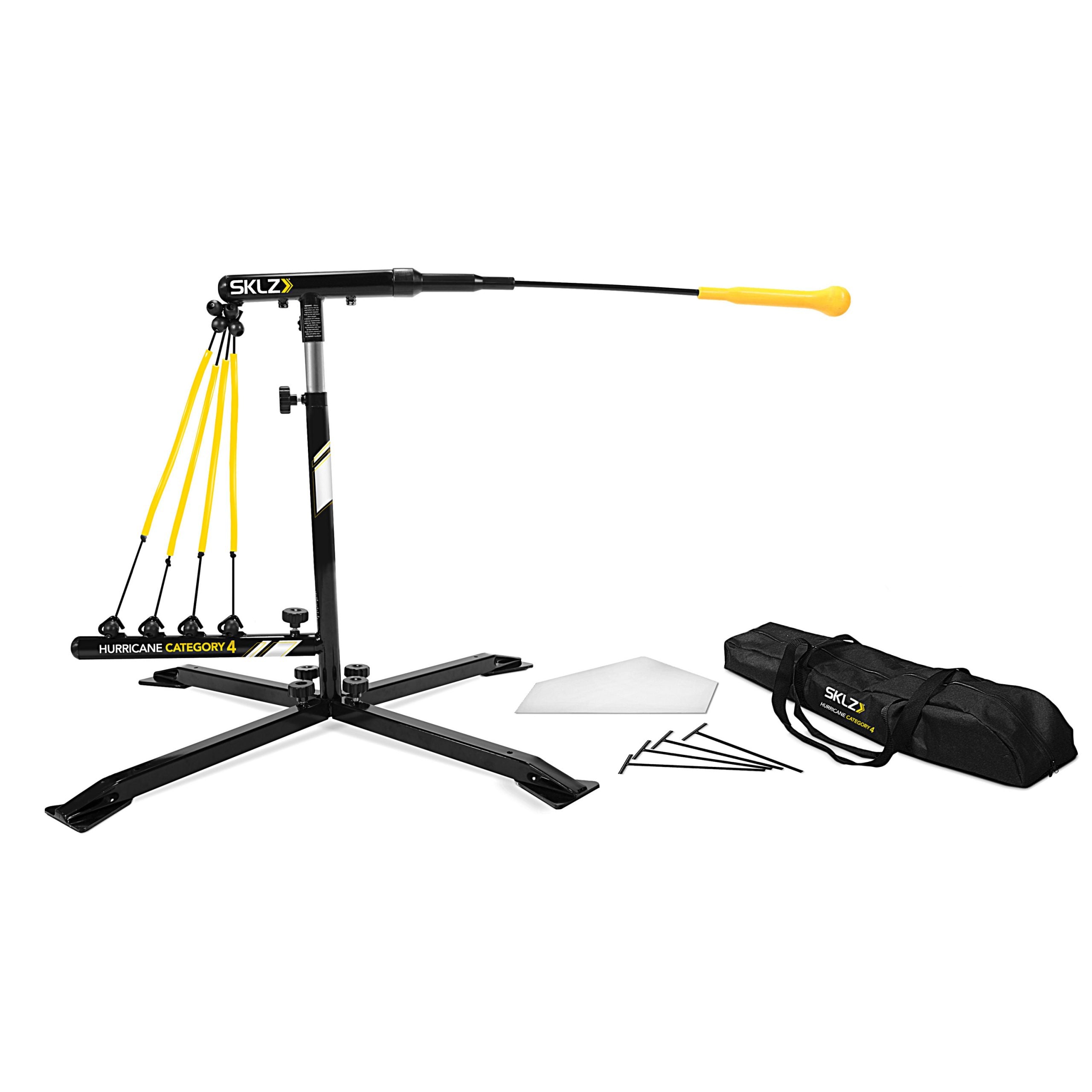 SKLZ Hurricane Category 4 Batting Trainer �C Adjustable Solo Swing Trainer for Baseball & Softball Practice
