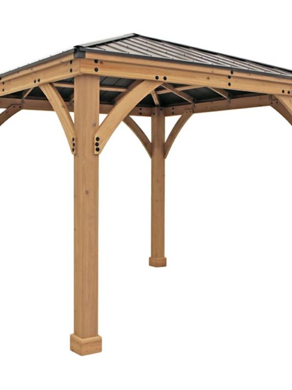 Yardistry  C 10   x 10   Meridian Gazebo  C Coffee Brown