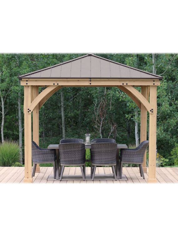 Yardistry  C 10   x 10   Meridian Gazebo  C Coffee Brown