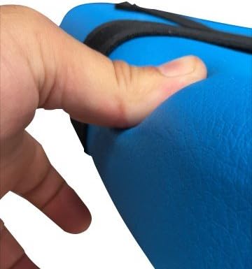 Platinum Health Carousel Sliding Shower Chair, Blue  C Swivel Seat, Padded Arms, Adjustable Transfer Bench for Seniors & Handicap