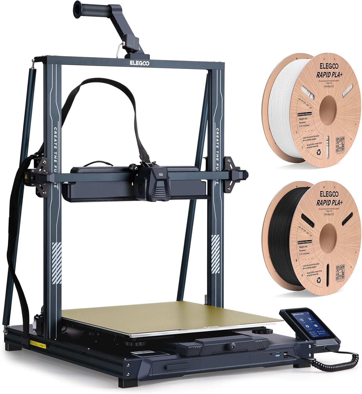 Neptune 4 Pro 3D Printer, 500mm/s High Speed FDM Printer with Klipper Firmware, Auto Leveling, Segmented Heatbed and All-Metal Guide Rails, 8.85x8.85x10.43 Inch Printing Size