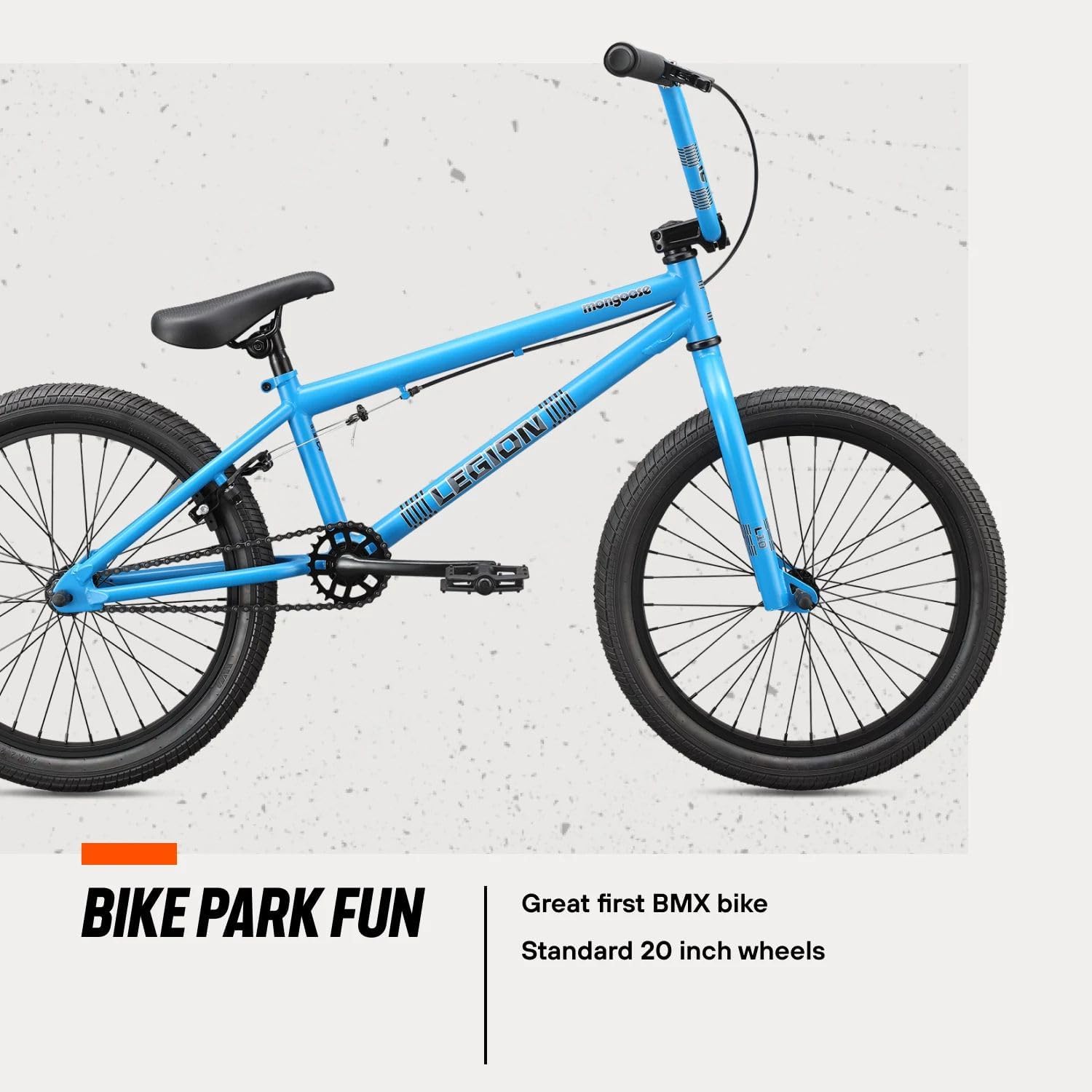 Legion Kids Freestyle Sidewalk BMX Bike, Beginner Riders, Boys and Girls, 16-20-inch Wheels, Hi-Ten Steel Frame, Micro Drive BMX Gearing