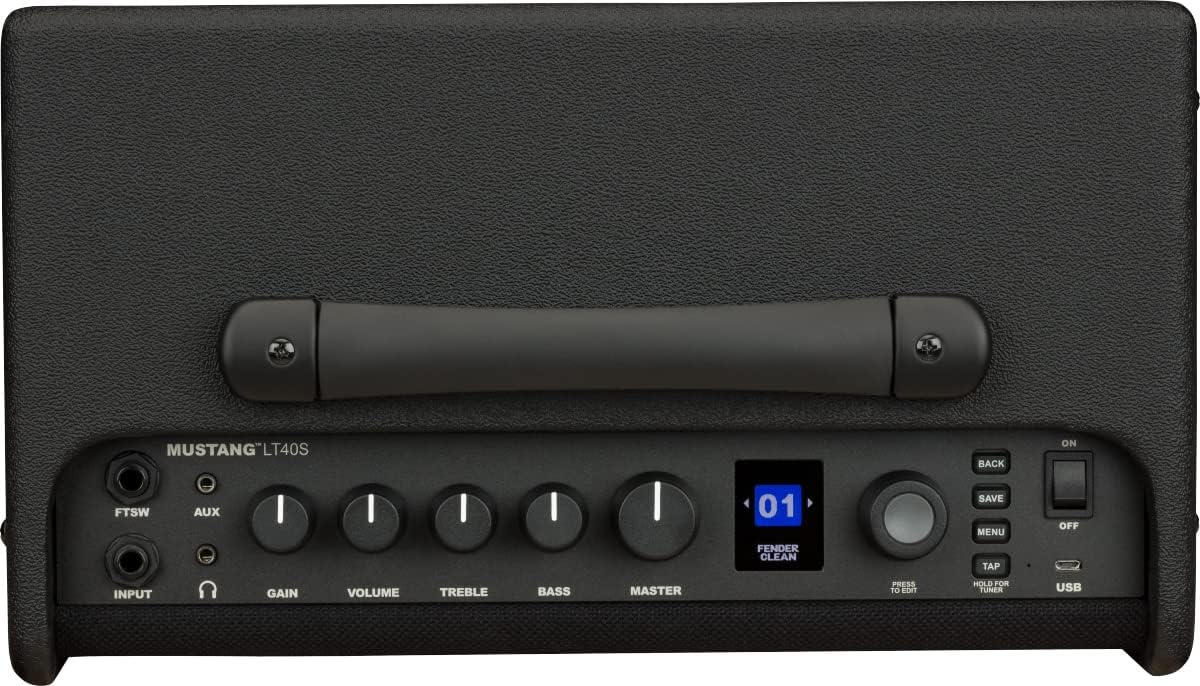 Guitar Amp, 50 Watts, with 2-Year Warranty 30 Preset Effects with USB Audio Interface for Recording, 20Dx19.5Wx11.5H Inches, Black