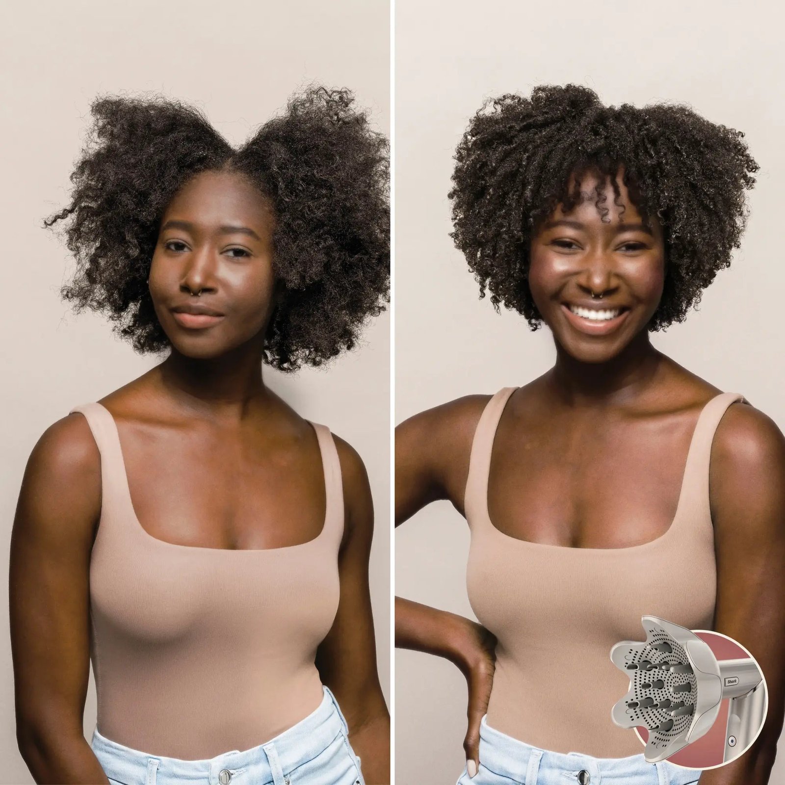 Shark FlexStyle Air Styling Drying System, Powerful Hair Blow Dryer and Multi-Styler Stone Curly Coily