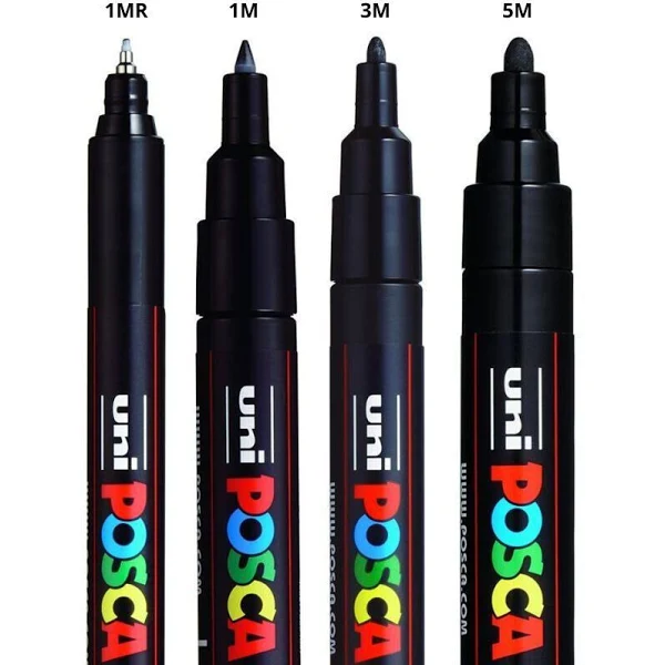 Posca 16-Color Paint Marker Set, PC-3M Fine