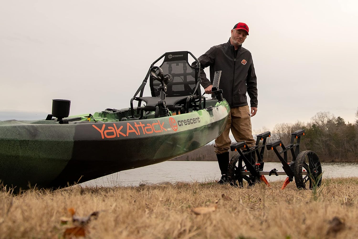 Kayak Carts - Easy Assembly Collapsible Kayak Adjustable Transport Carrier Dolly | Kayak Fishing Accessories