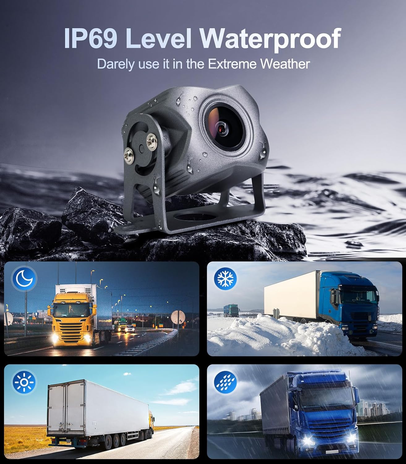 5-Channel 1080P Backup Camera Dash Cam with 9'' Monitor Android.11 System,DVR Recording Back Up Camera for RV/Truck/Van/Trailer/SUV Cars, Car Stereo with Wireless CarPlay/Android Auto/BT/FM radio/WiFi