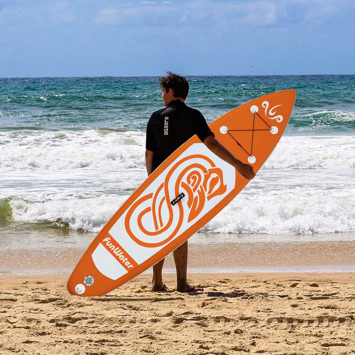 Inflatable Ultra-Light Stand Up Paddle Board for All Skill Levels with Premium SUP Paddleboard Accessories,Non-Slip Comfort Deck for Youth & Adults.