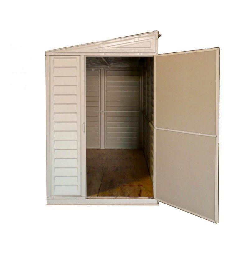 g DuraMax 4��x8�� Stronglasting SideMate Vinyl Shed & Foundation