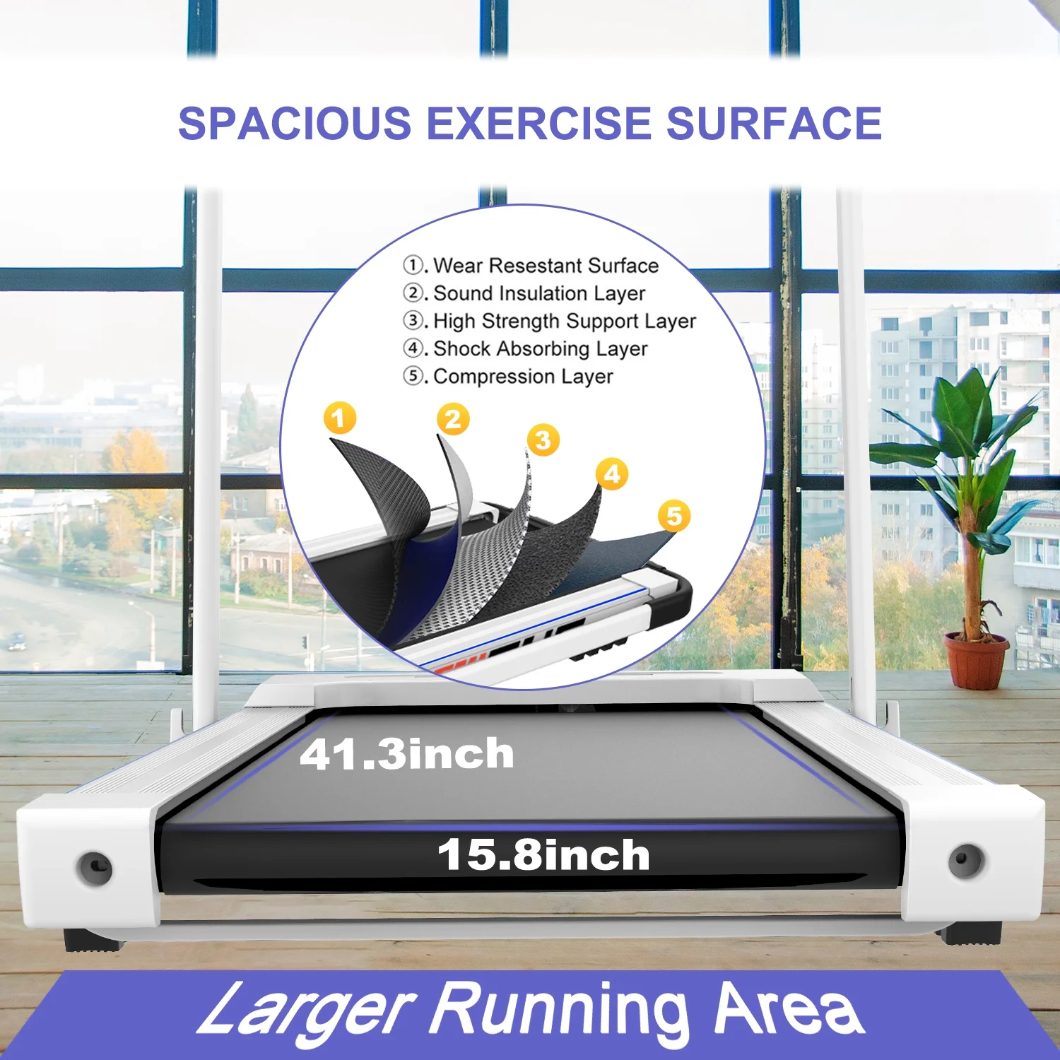 ikayaa FYC 2 in 1 Under Desk Treadmill - 2.5 HP Folding Treadmill for Home, Installation-Free Foldable Treadmill Compact Electric Running Machine, Remote Control & LED Display Walking Running Joggi