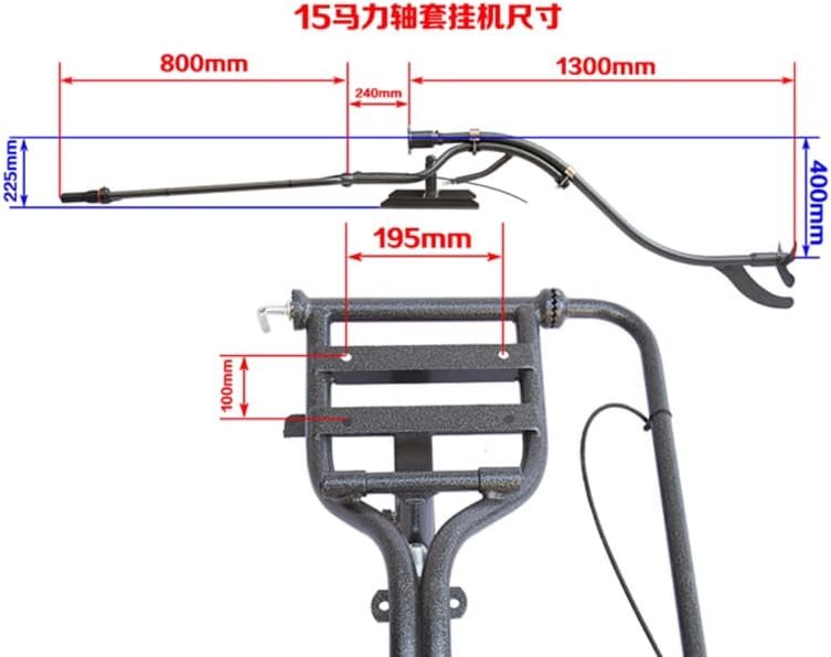 15HP 4 Stroke Outboard Motor, 420cc Marine Fishing Boat Engine Single-cylinder 6L, Big Fuel Tank Up to 20 km/h 3600rpm