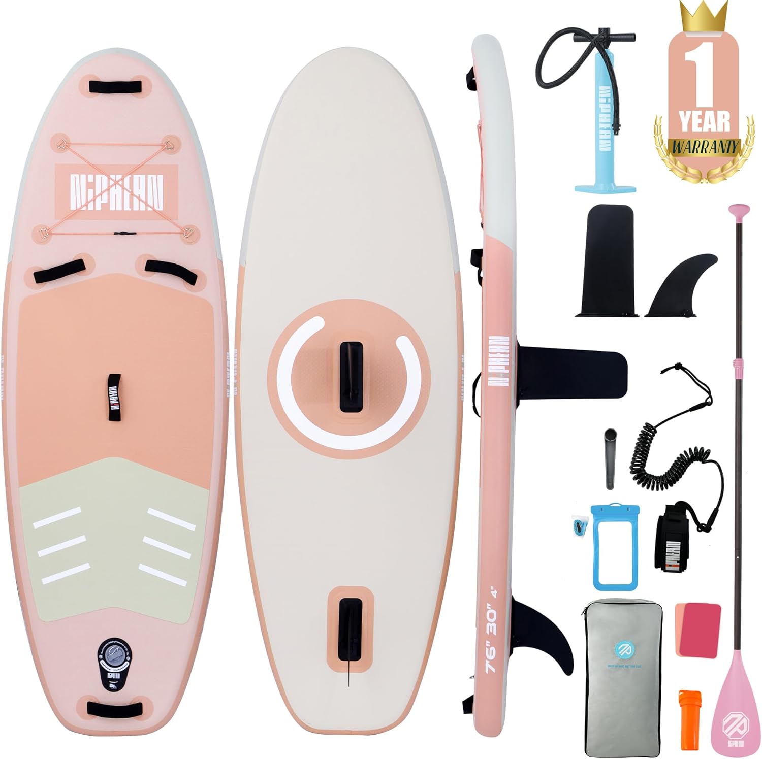 Stand Up Paddle Board with SUP Accessories, Anti-Slip EVA Deck, 10 ?�� ?Inflatable Paddle Boards for Adults & Youth of All Skill Levels
