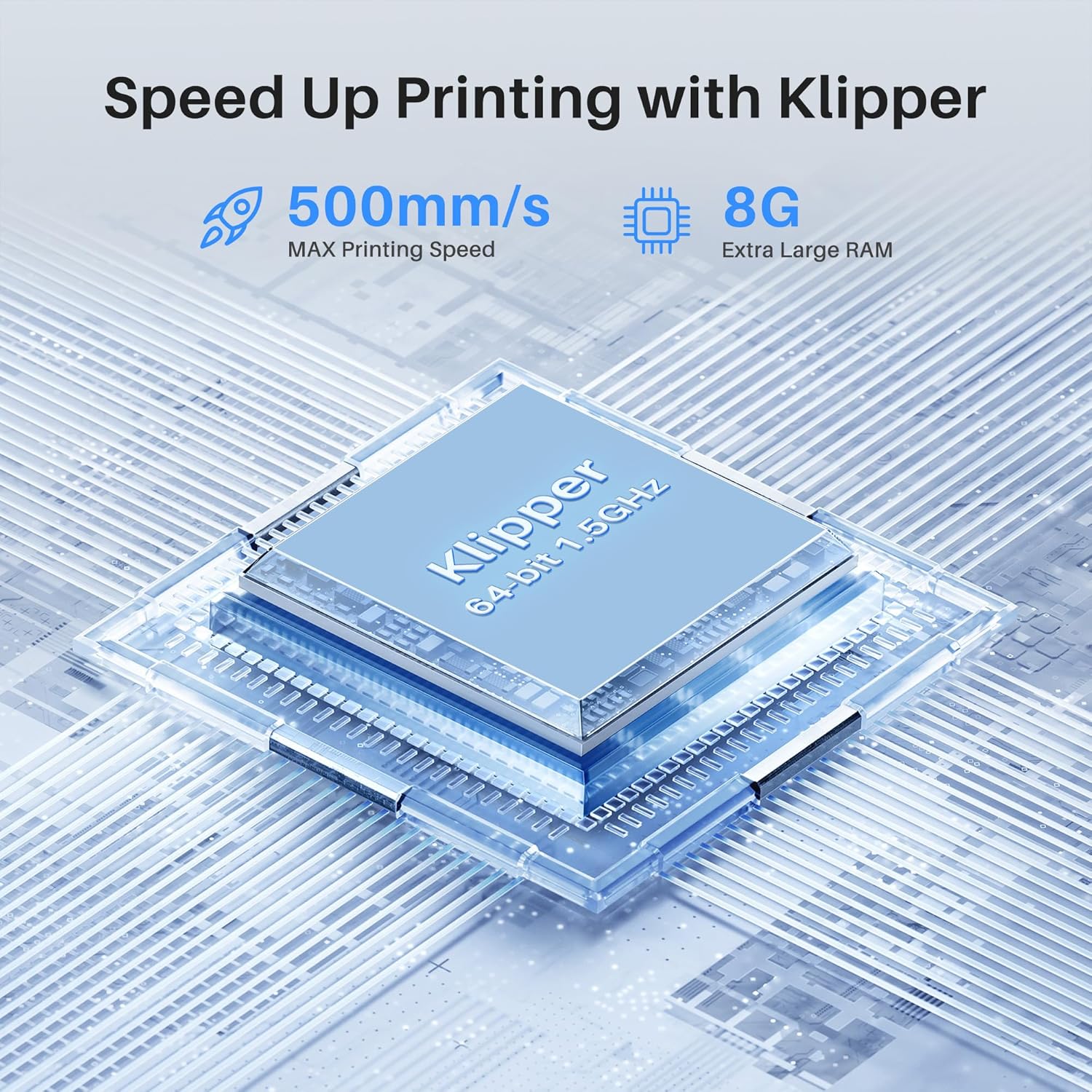 Neptune 4 Pro 3D Printer, 500mm/s High Speed FDM Printer with Klipper Firmware, Auto Leveling, Segmented Heatbed and All-Metal Guide Rails, 8.85x8.85x10.43 Inch Printing Size