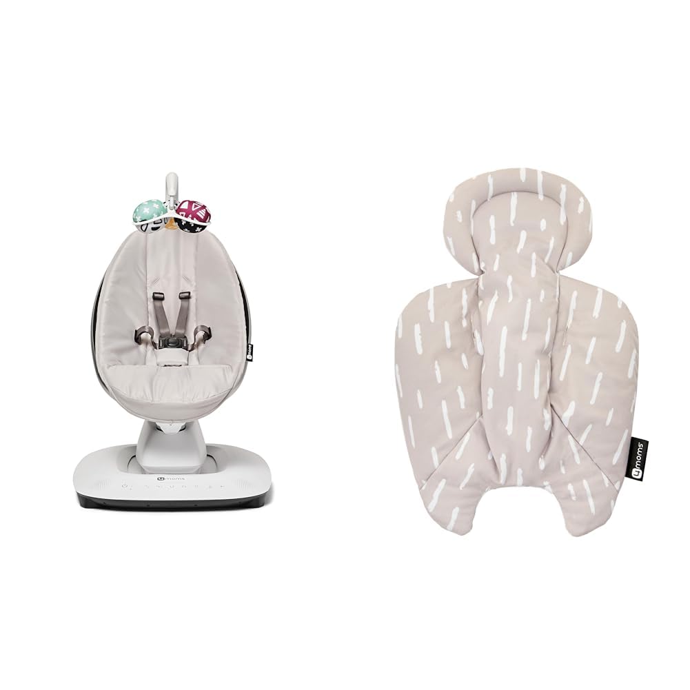 4moms MamaRoo Bluetooth Baby Swing, Multi-Motion, Gray, 5 Unique Motions, Wi-Fi Enabled