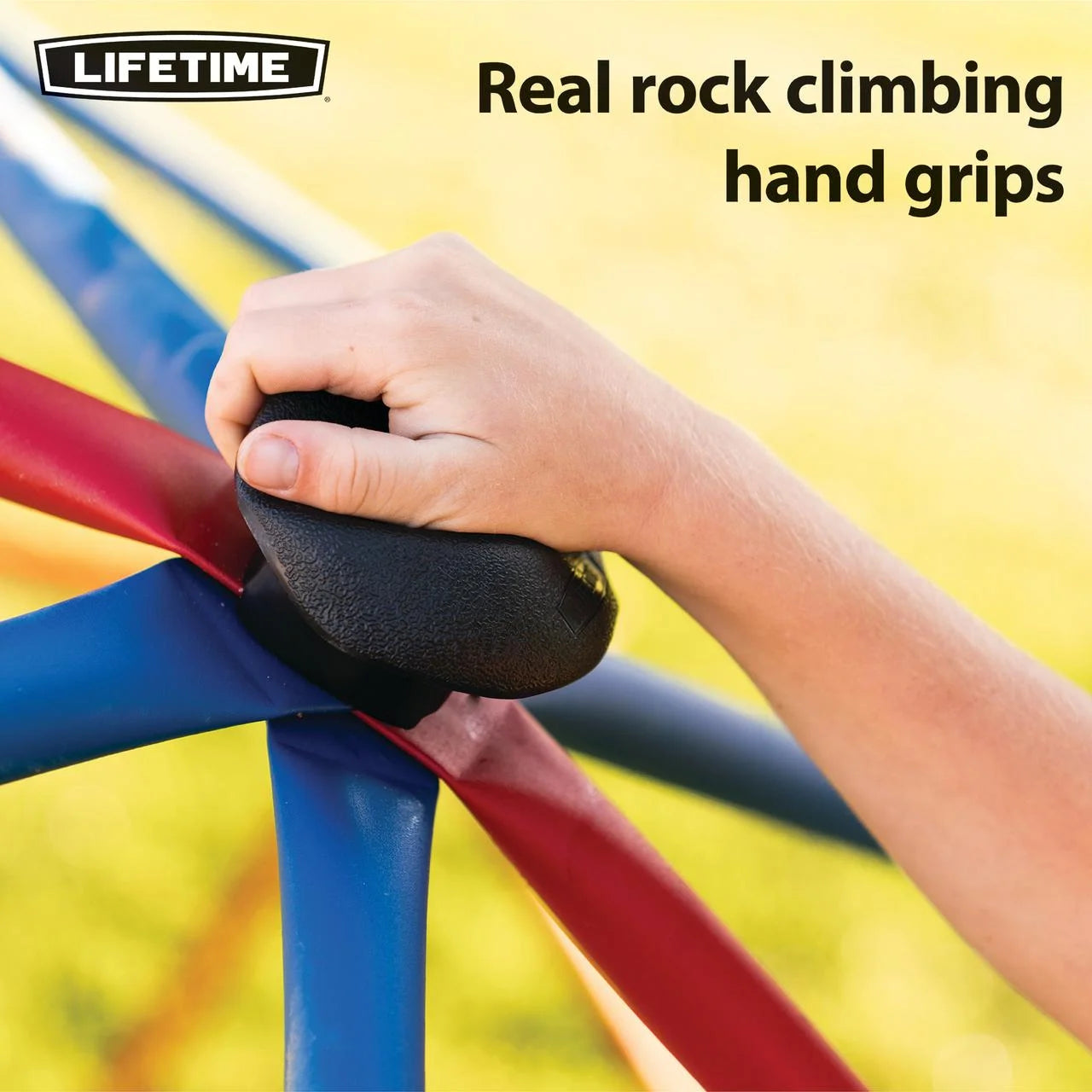 Lifetime Kid's Outdoor 5 ft. H x 10 ft. W Dome Climber, Red and Blue (101301)