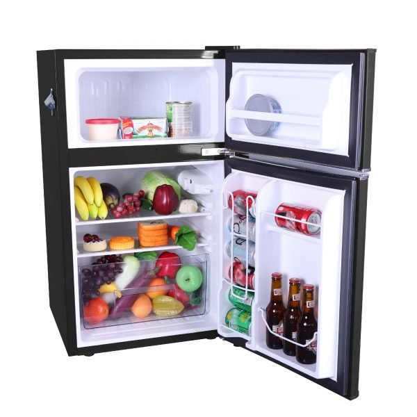3.2 Cu ft Two Door Compact Refrigerator with Freezer