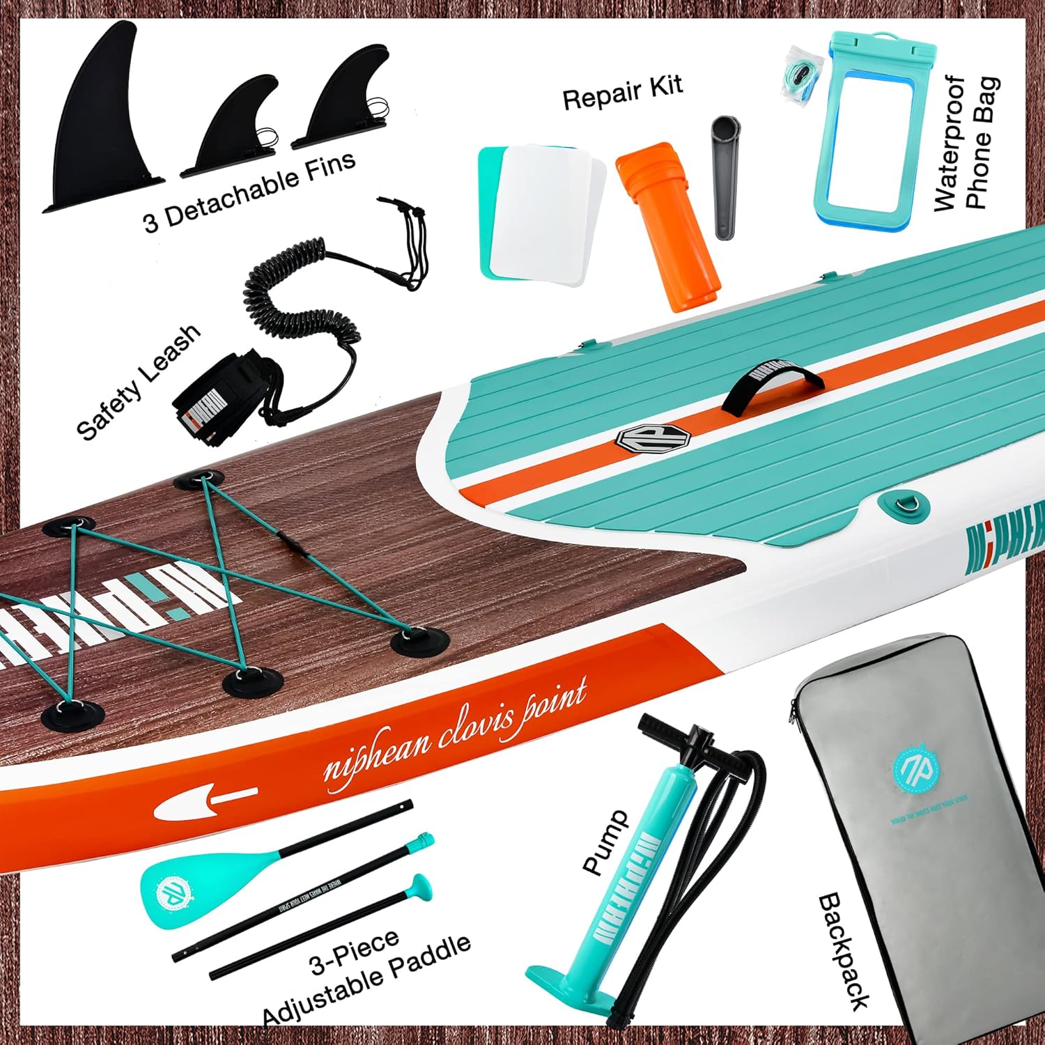 Stand Up Paddle Board with SUP Accessories, Anti-Slip EVA Deck, 10 ?�� ?Inflatable Paddle Boards for Adults & Youth of All Skill Levels