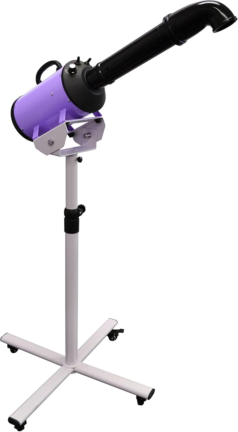Flying Pig High Velocity Dog Pet Stand Grooming Dryer w/Variable Air Speed & Heat (Purple)