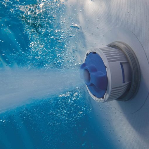 Bestway Power Steel 18�� x 9 ��x 48�� above ground swimming pool Set with metal frame home swimming pool sand filter pump, skimmer and vacuum