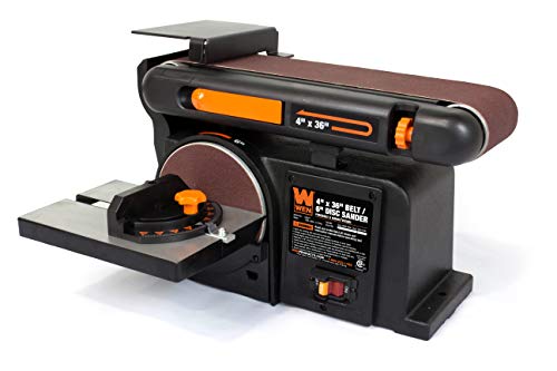 WEN 6502T Belt Sander, 4.3 Amp, 4  36 Inch Belt & 6  6 Inch Disc, Cast Iron Base, 3600 RPM