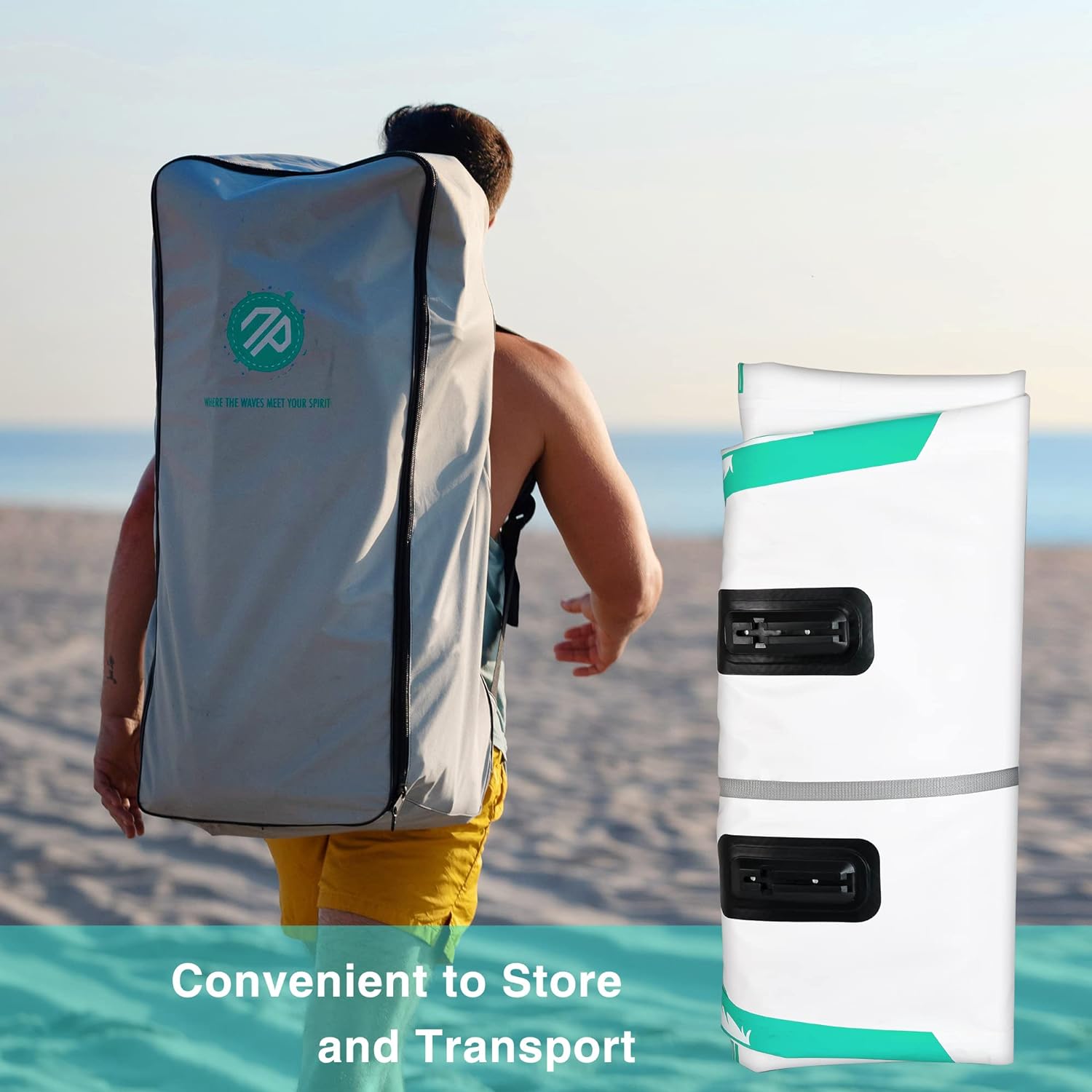 Stand Up Paddle Board with SUP Accessories, Anti-Slip EVA Deck, 10 ?�� ?Inflatable Paddle Boards for Adults & Youth of All Skill Levels