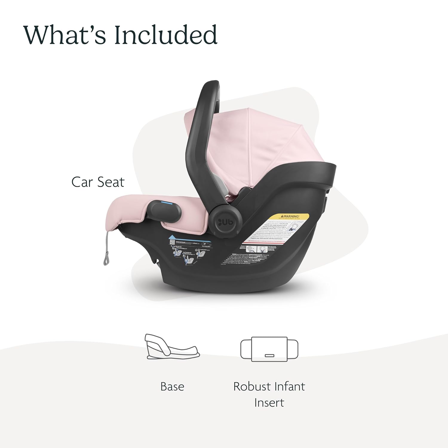 Infant Car Seat/Easy Installation/Innovative SmartSecure Technology/Base + Robust Infant Insert Included/Direct Stroller Attachment/Jake (Charcoal)