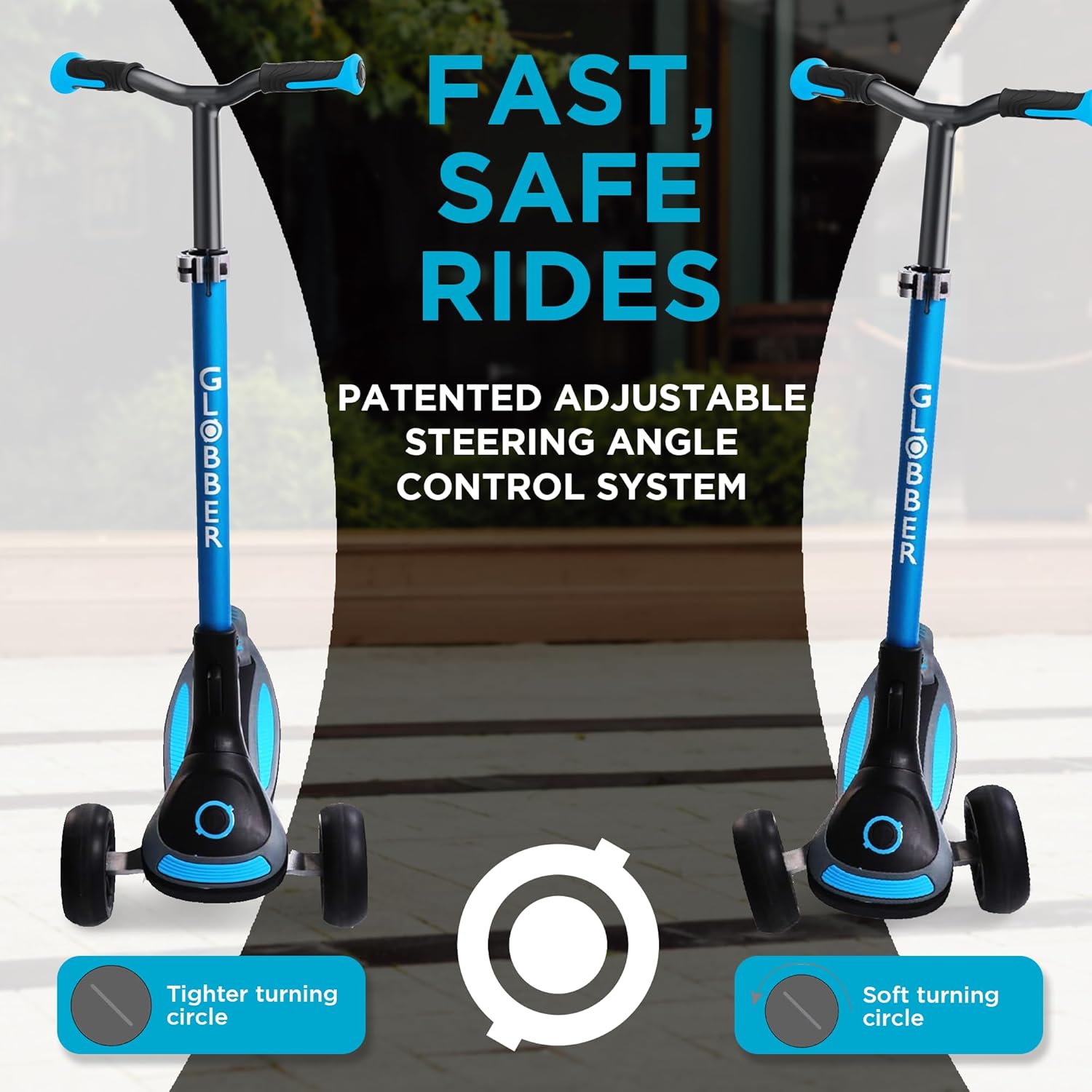 Scooter | 3-Wheel Kick Scooter for Adults & Kids 5+ | Foldable Kick Scooter with Safe, Non-Slip Deck & Premium Brakes