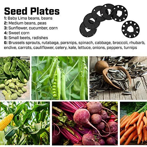 Chapin Garden Push seeder With 6 Seed Plates for Up to 20 Varieties Of Seeds