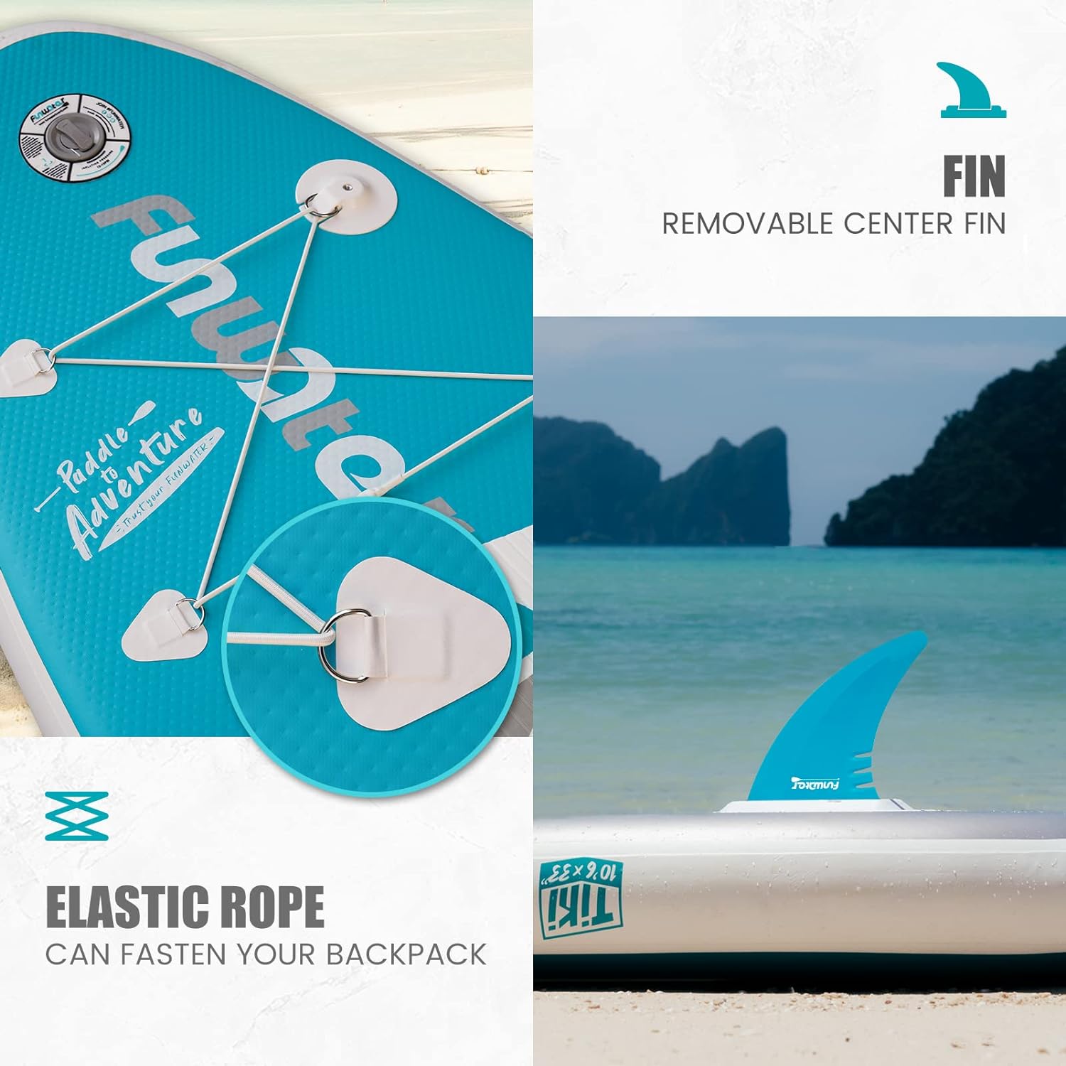 Inflatable Ultra-Light Stand Up Paddle Board for All Skill Levels with Premium SUP Paddleboard Accessories,Non-Slip Comfort Deck for Youth & Adults.