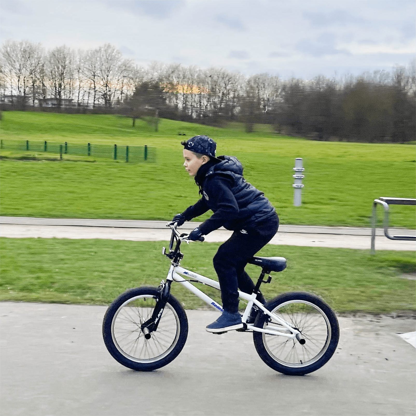 Hiland 20��� BMX Freestyle Kids Bike, Hi-Ten Steel Frame, 360�� Rotor, U-Brake, White