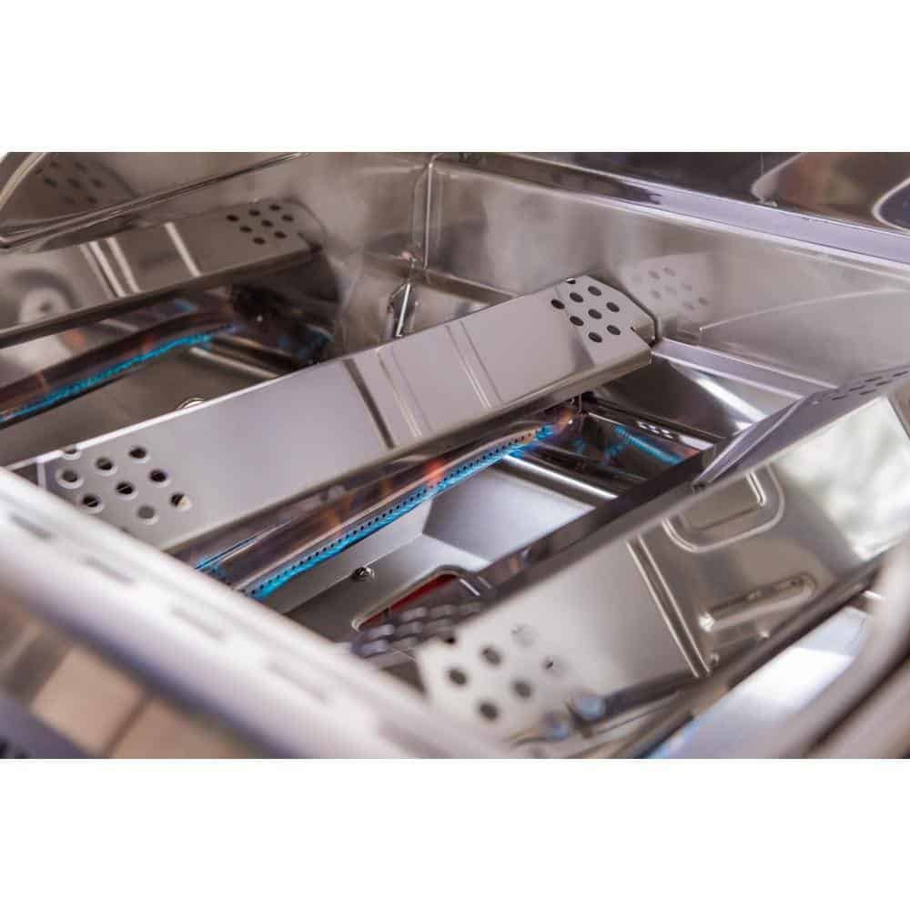 2-Burner Propane Gas Grill, Red �C Stainless Steel, 28,000 BTUs, Compact Design