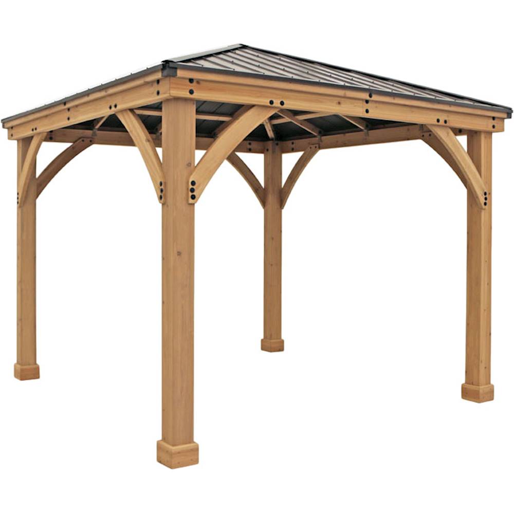 Yardistry  C 10   x 10   Meridian Gazebo  C Coffee Brown