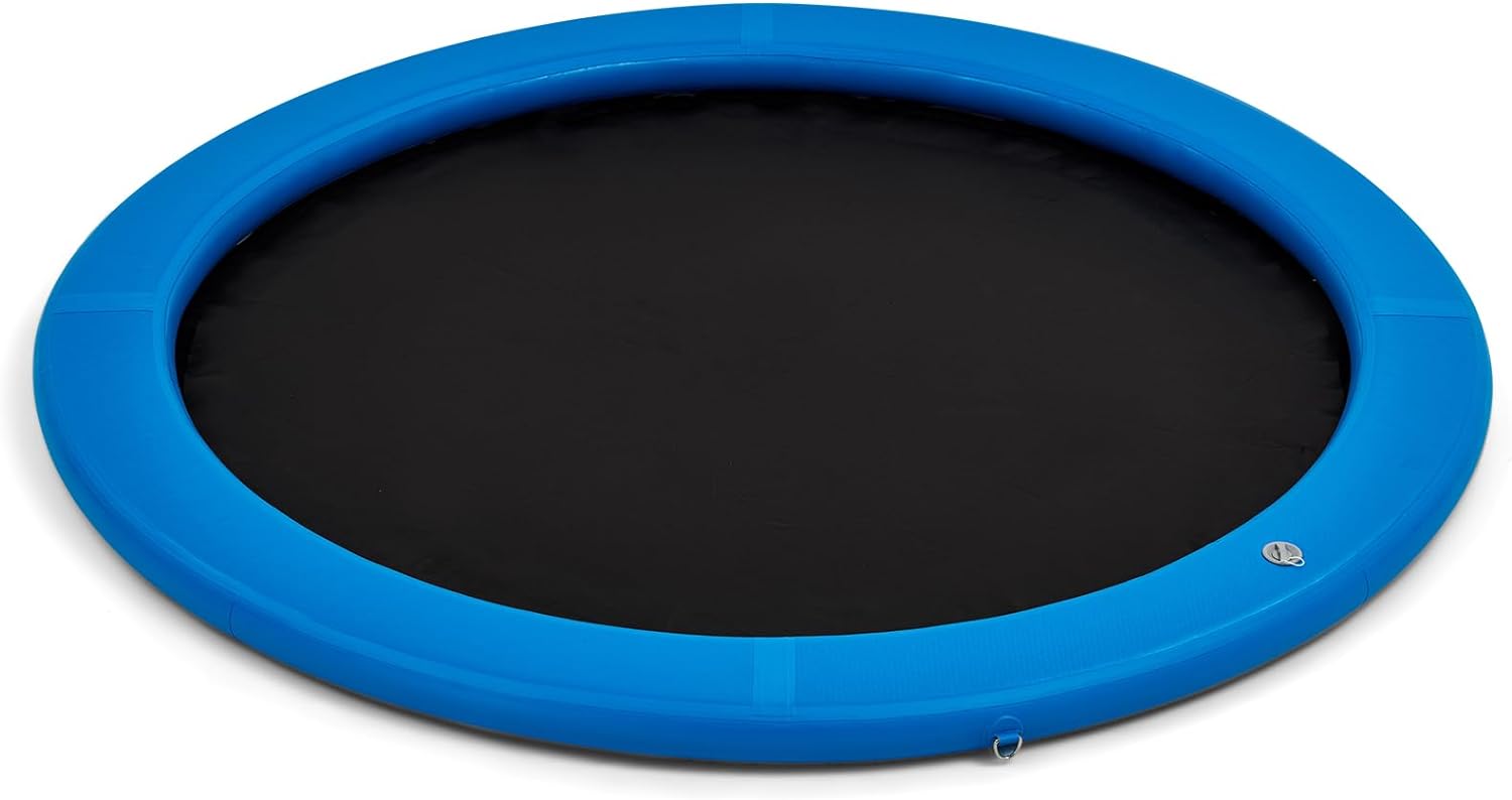 8'x8' Floating Dock, Inflatable Dock,Sunchill Float Ring with 4-inch High-Grade Woven Fabric, Manual Pump for Quick Inflate/Deflate, Fits 4-6, Ideal for Lakes, Pools, Oceans